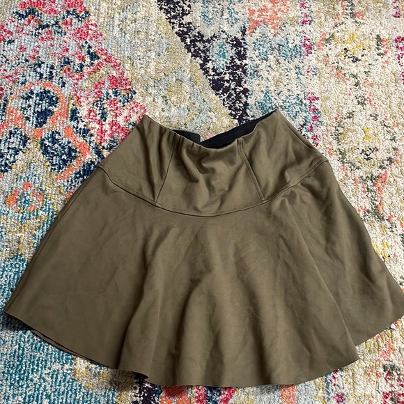 Free People Highland Flare Mini A Line Flare Skirt medium - Picture 2 of 3